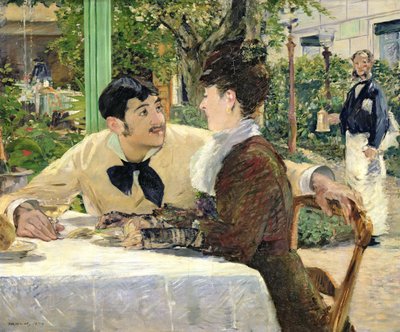 The Garden of Pere Lathuille by Édouard Manet